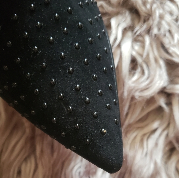 Halston Laurel Studded Suede Pumps - Picture 7 of 8